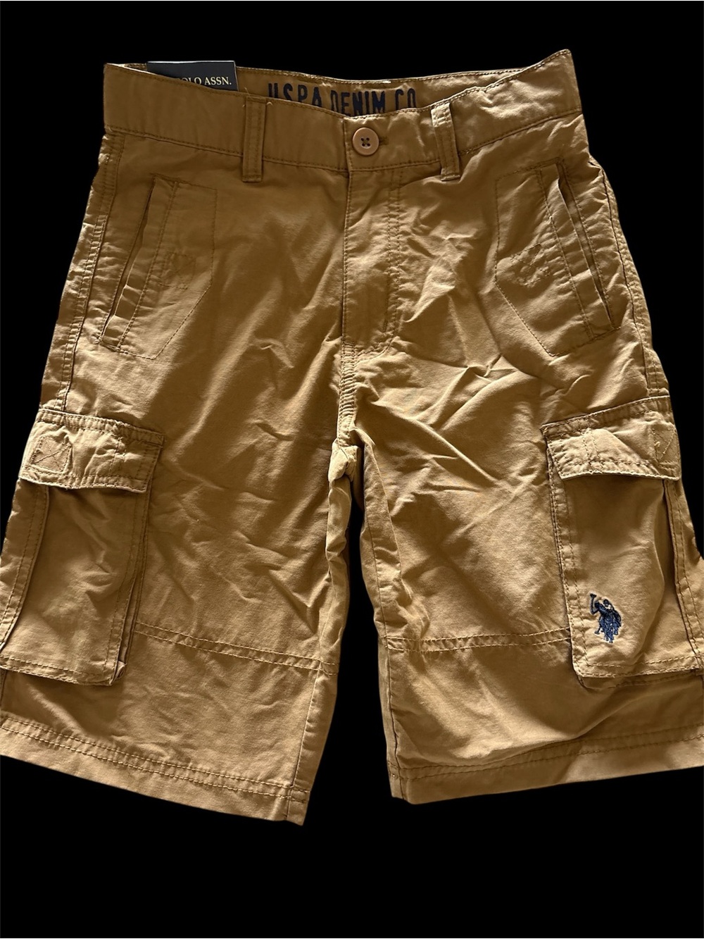 U.S. Polo Assn. Khaki Shorts with Blue Label New Size 10